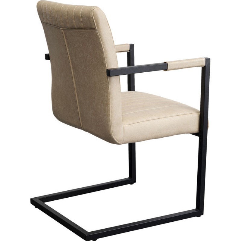 Cantilever Armchair Thamos Beige